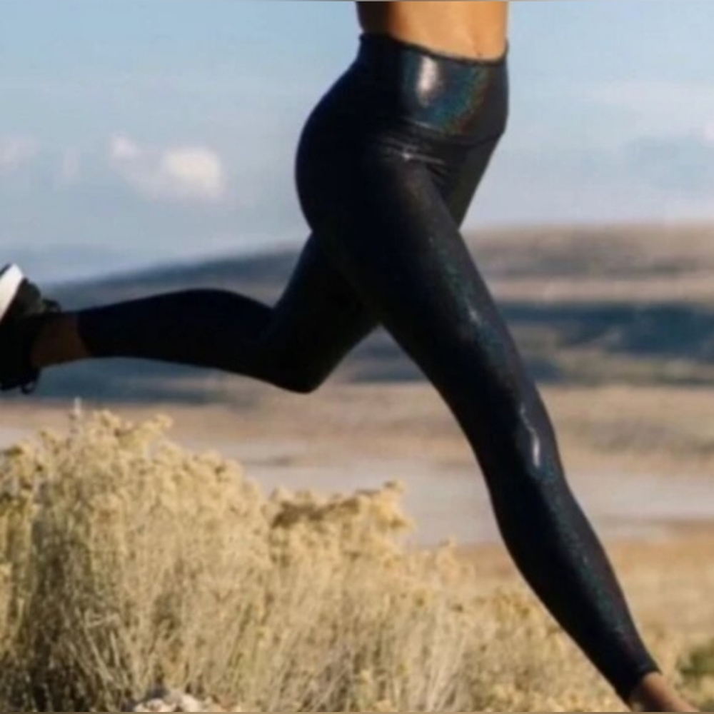 Zyia Active Blue Twilight Luxe 7/8  24" Legging Size 8-10 NWT